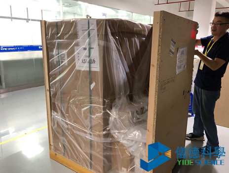 光譜儀拆箱現場